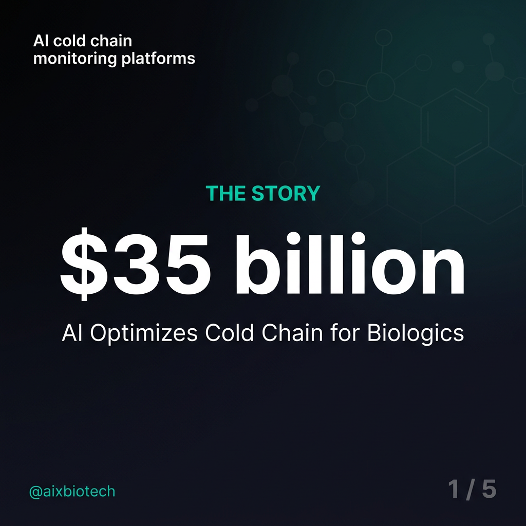 AI cold chain optimisation for biologics: how to stop losing product to temperature excursions — slide 1