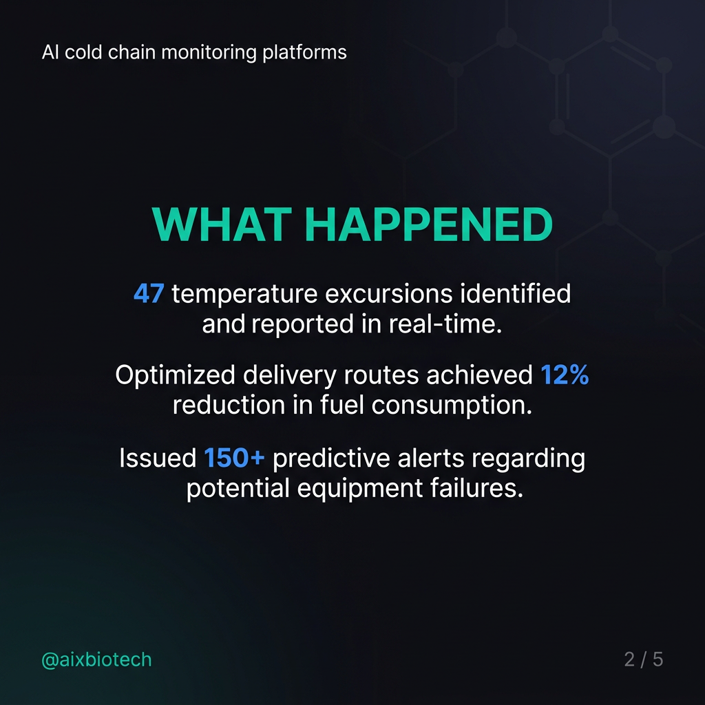 AI cold chain optimisation for biologics: how to stop losing product to temperature excursions — slide 2